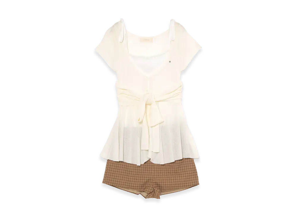 ANDMARY Women's Cameron Ribbon Set Up "White"