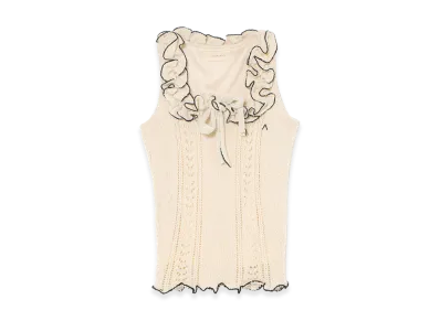 ANDMARY Women's Baby Ribbon Tops "Ivory"