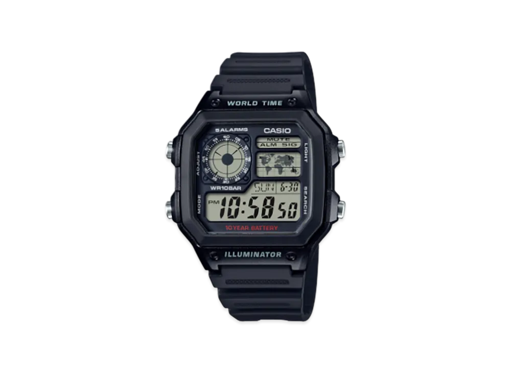 Casio Collection AE-1200WH-1AJH "Black"