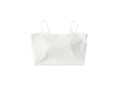 ADAM ET ROPE x OUR WACOAL Cup In Tube Top Camisole "White"