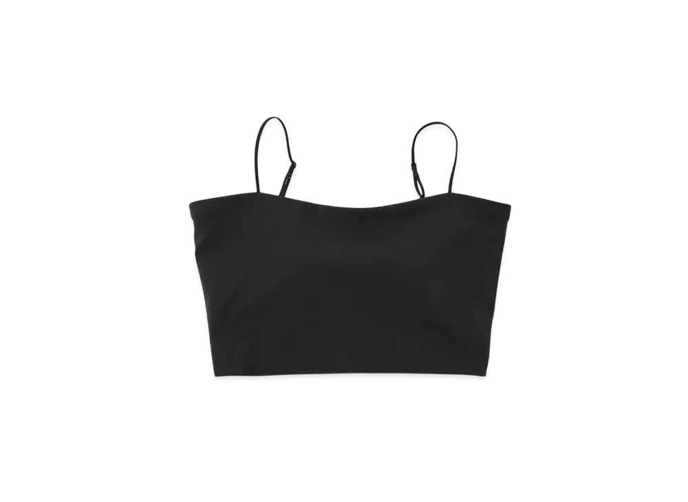 ADAM ET ROPE x OUR WACOAL Cup In Tube Top Camisole "Black"
