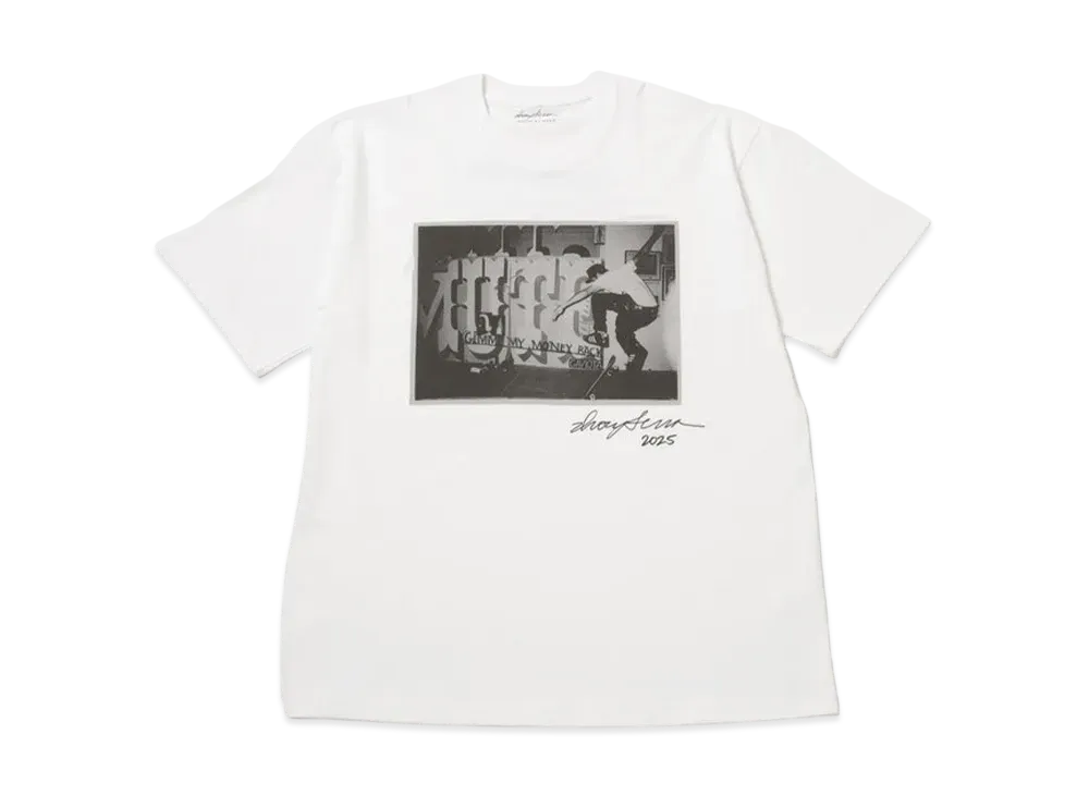 ADAM ET ROPE Exclusive Ivory Serra Tee Marc Gonzales Swith 360 Flip "White"
