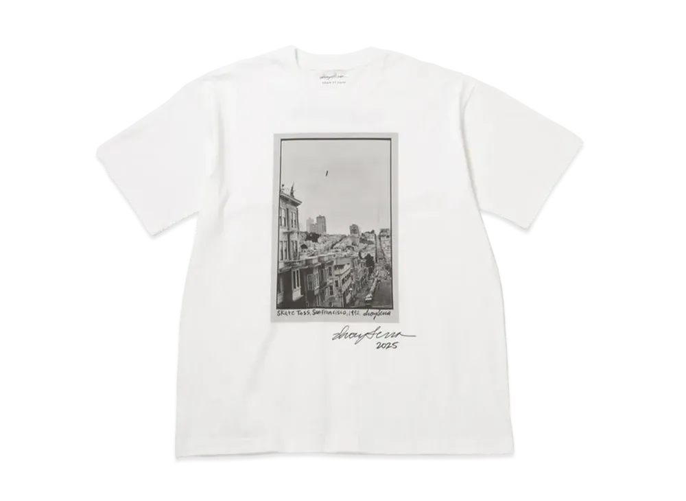 ADAM ET ROPE Exclusive Ivory Serra Tee Skate Toss "White"