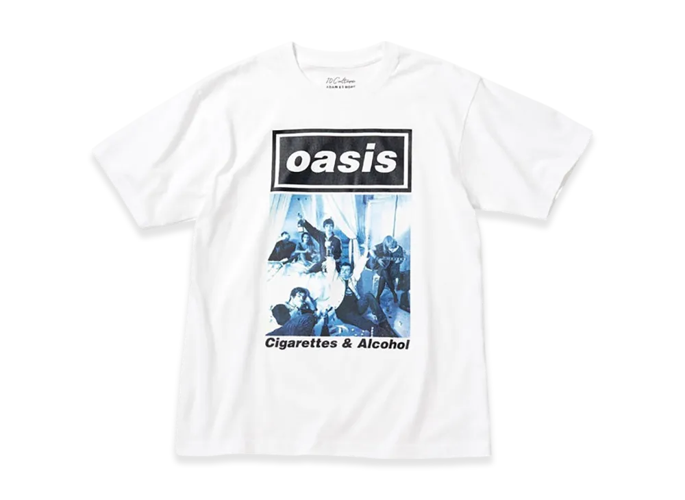 ADAM ET ROPE x Oasis 10Culture Artwork Design TSH "White"
