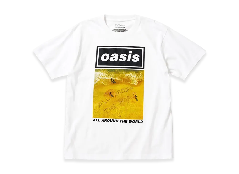 ADAM ET ROPE x Oasis 10Culture Artwork Design TSH "White"