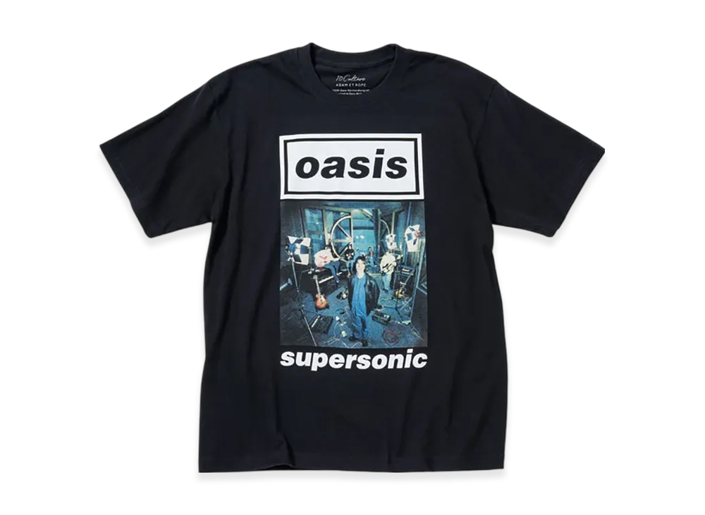 ADAM ET ROPE x Oasis 10Culture Artwork Design TSH "Black"