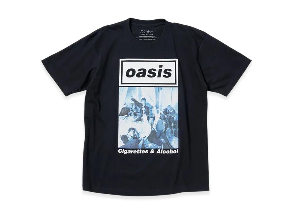 ADAM ET ROPE x Oasis 10Culture Artwork Design TSH "Black"