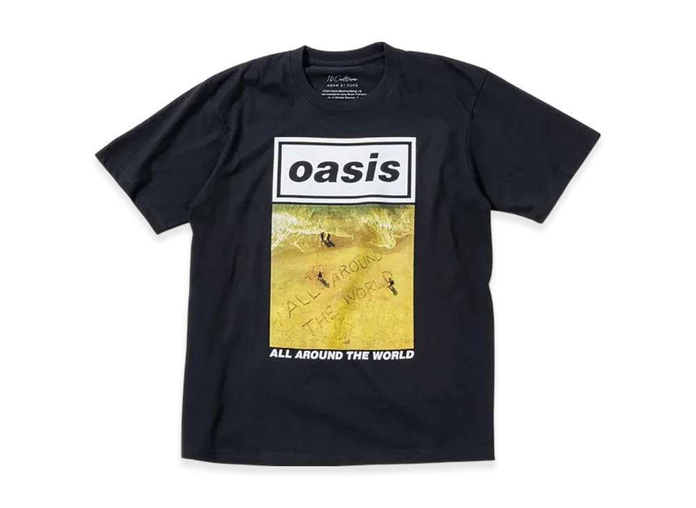 ADAM ET ROPE x Oasis 10Culture Artwork Design TSH "Black"