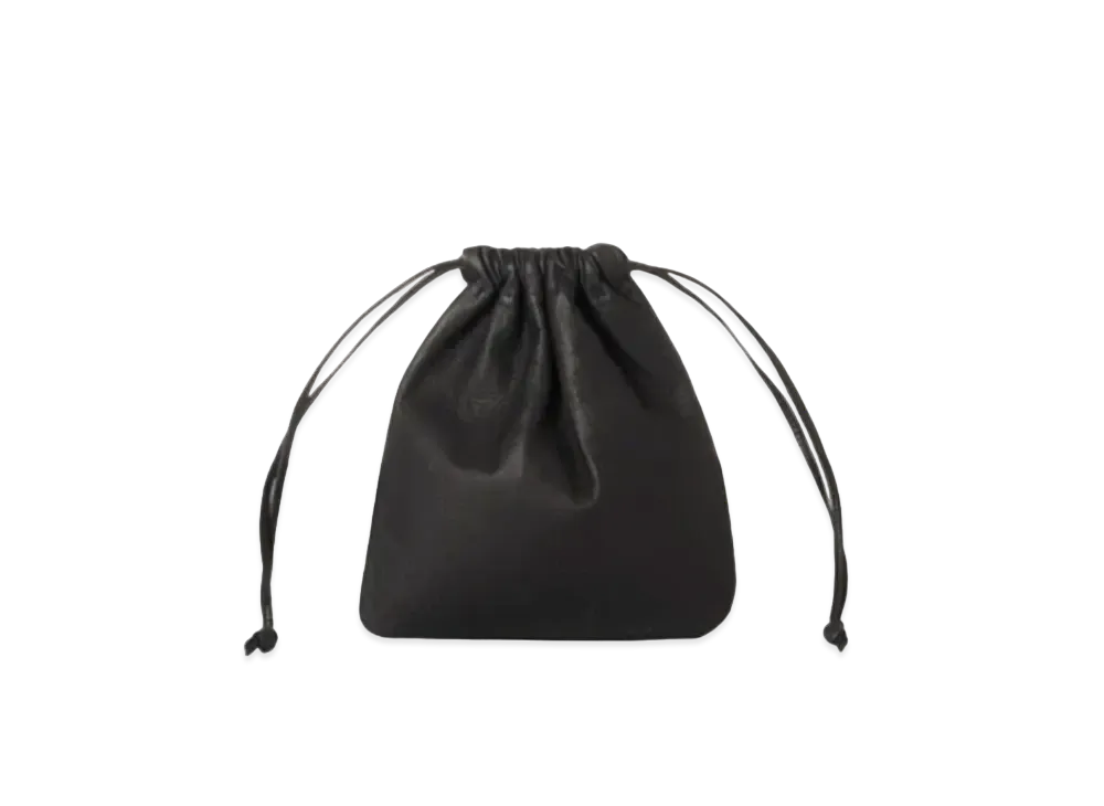 Aeta Double Faced Drawstring Pouch M "Black"