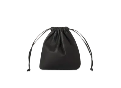 Aeta Double Faced Drawstring Pouch M "Black"