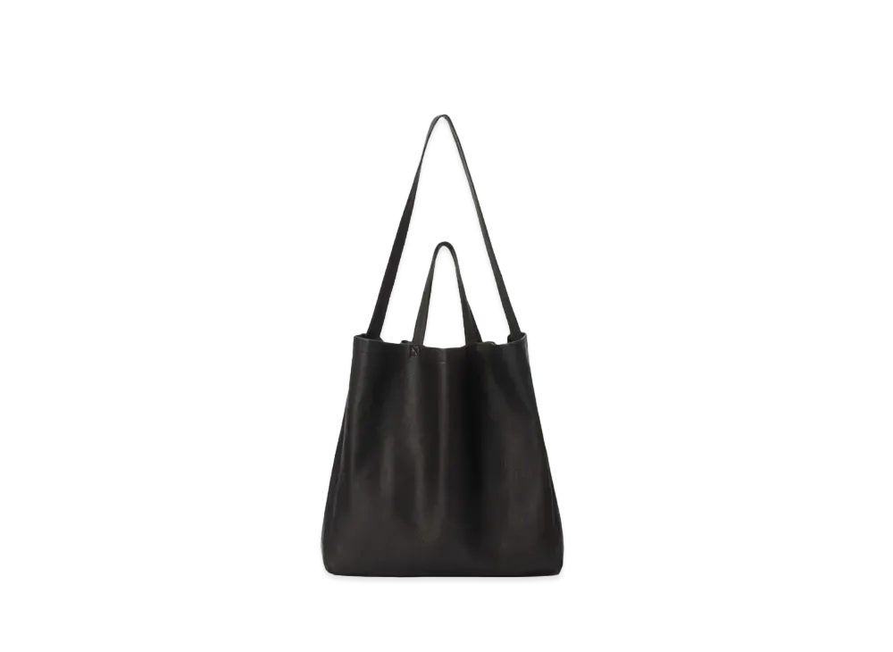 Aeta Double Faced Shoulder Tote L "Black"