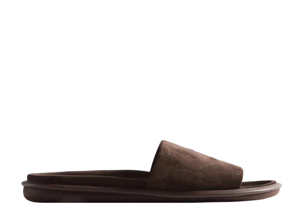Kith × Giorgio Armani Suede Slides "Pepe"