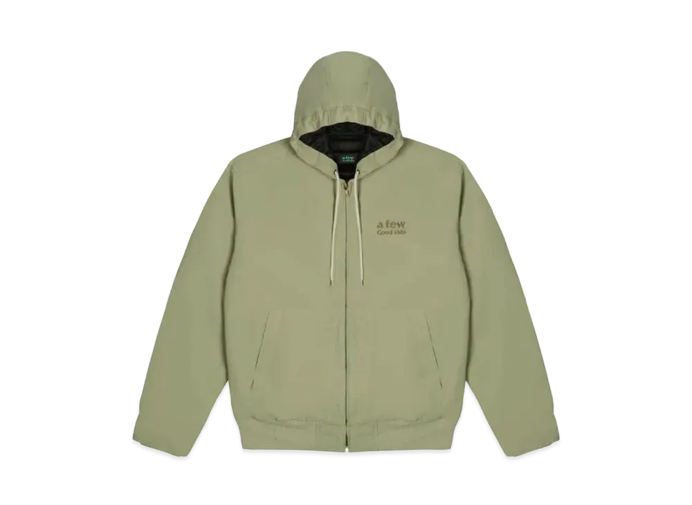 A FEW GOOD KIDS Overdyed Zip Up Jacket "Green"