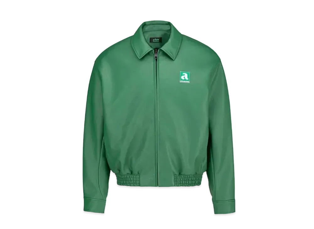 A FEW GOOD KIDS Clock Leather Jacket "Green"