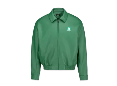 A FEW GOOD KIDS Clock Leather Jacket "Green"