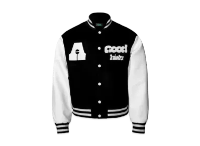 A FEW GOOD KIDS Block Logo Stadium Jacket "Black"