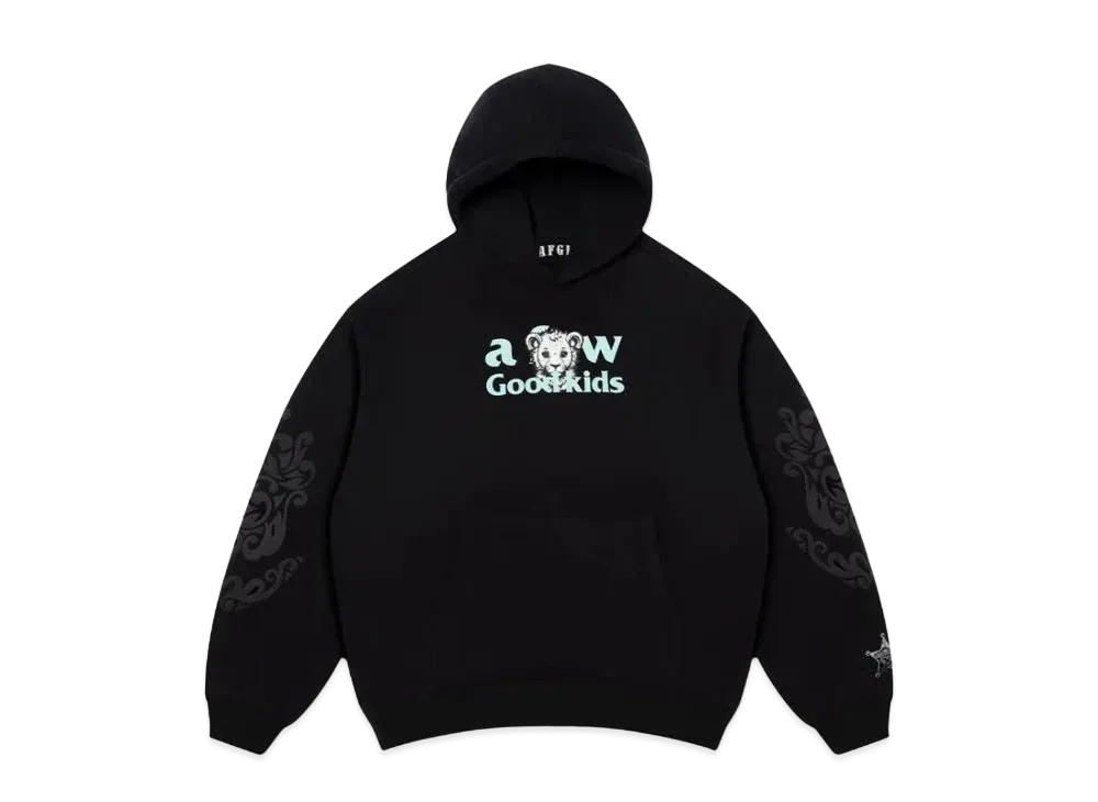 A FEW GOOD KIDS Lion Logo Hoodie "Black"
