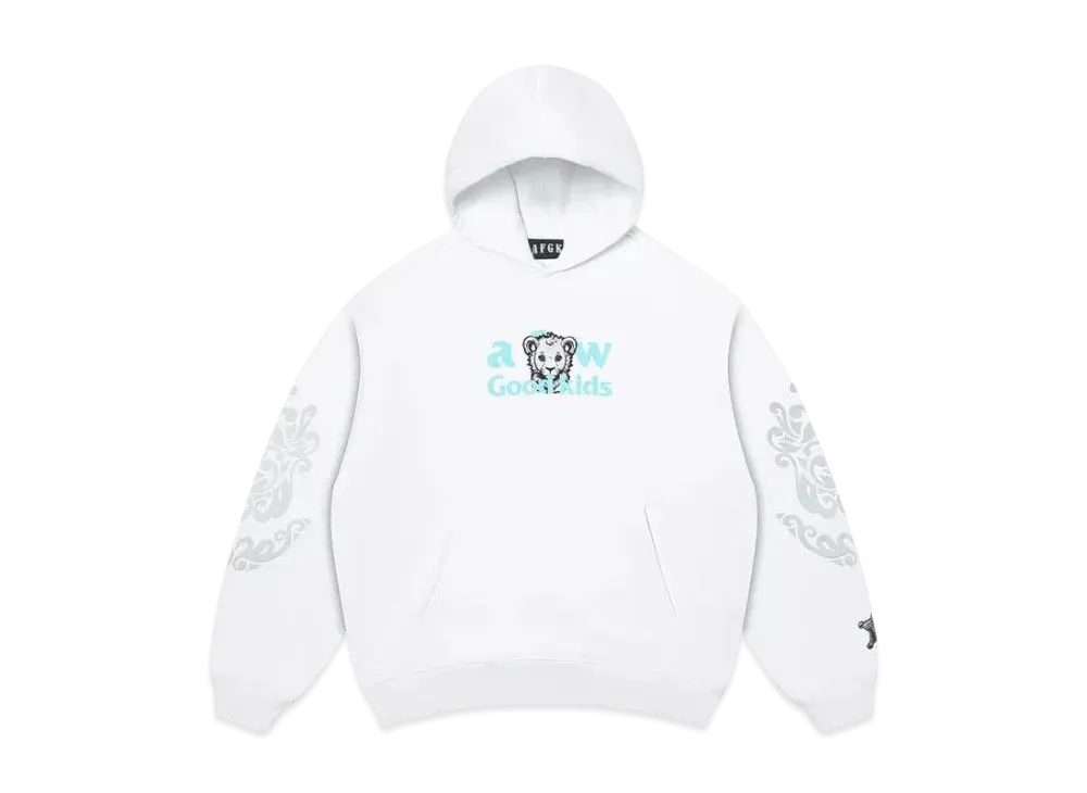 A FEW GOOD KIDS Lion Logo Hoodie "White"