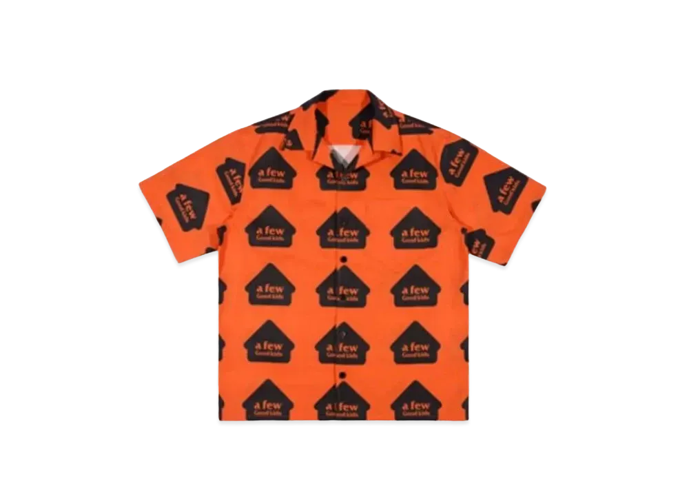 A FEW GOOD KIDS House Logo Shirts "Orange"