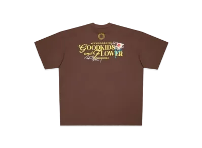 A FEW GOOD KIDS Flower Tee "Brown"