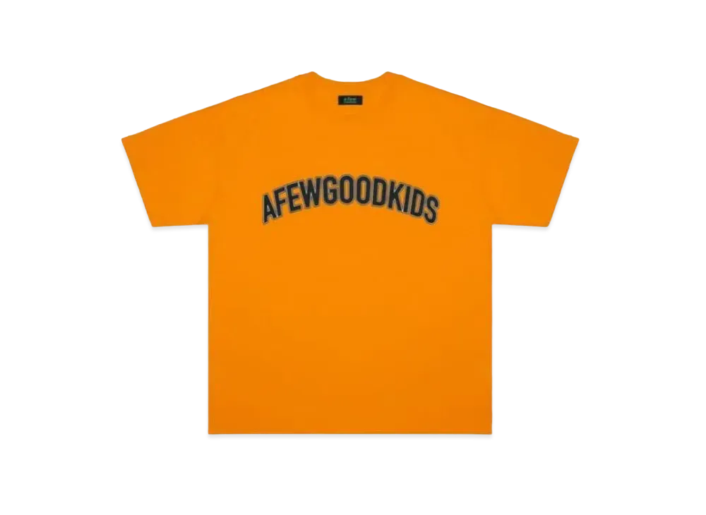 A FEW GOOD KIDS Semicircle Logo Tee "Orange"