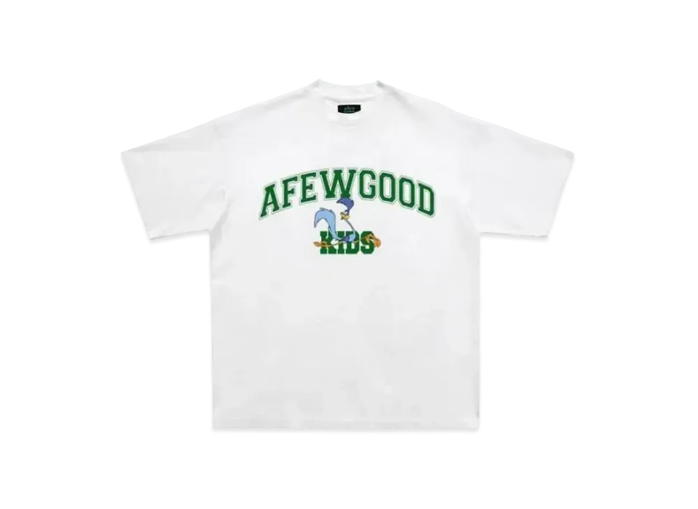 A FEW GOOD KIDS Bird College Logo Tee "White"
