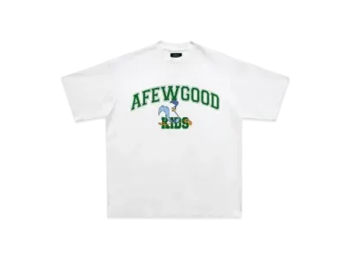 A FEW GOOD KIDS Bird College Logo Tee "White"