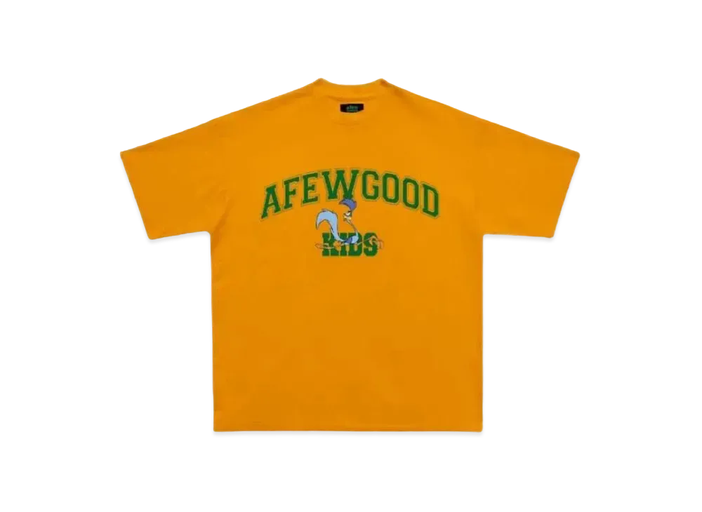 A FEW GOOD KIDS Bird College Logo Tee "Orange"