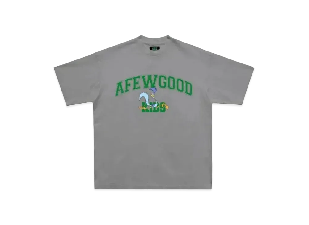 A FEW GOOD KIDS Bird College Logo Tee "Grey"