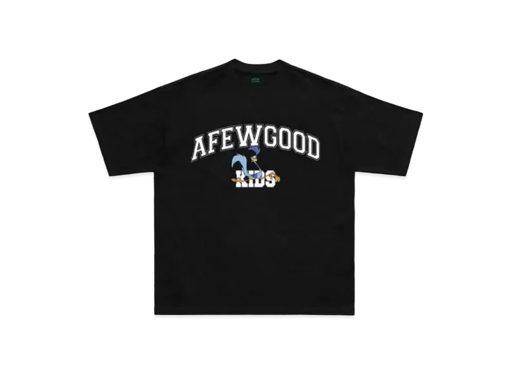 A FEW GOOD KIDS Bird College Logo Tee "Black"