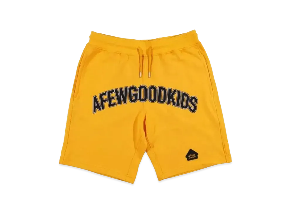 A FEW GOOD KIDS Front Logo Shorts "Yellow"