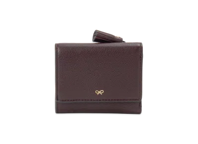 ANYA HINDMARCH Trifold Wallet "Claret Bordeaux"