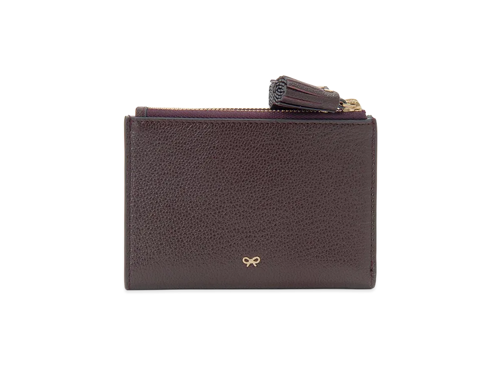 ANYA HINDMARCH Bifold Wallet "Claret Bordeaux"