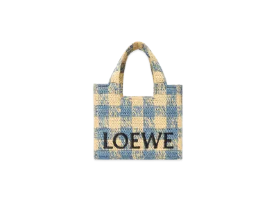 LOEWE Font Tote Small "Natural/Light Blue"