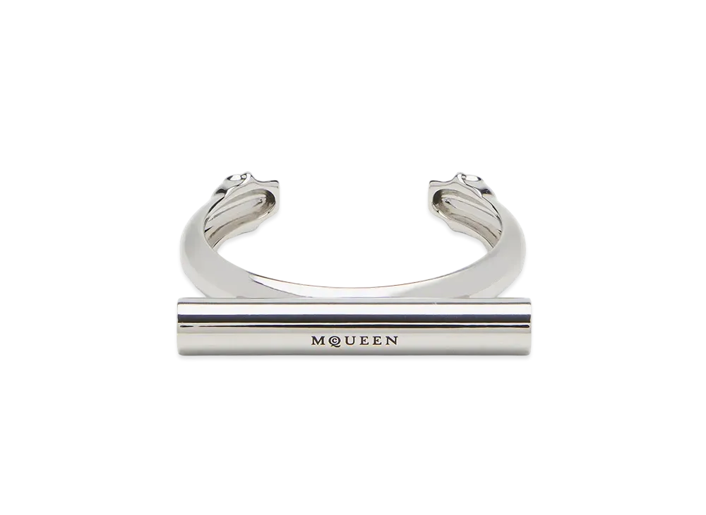 Alexander McQUEEN Short T-Bar Cuff "Palladium"