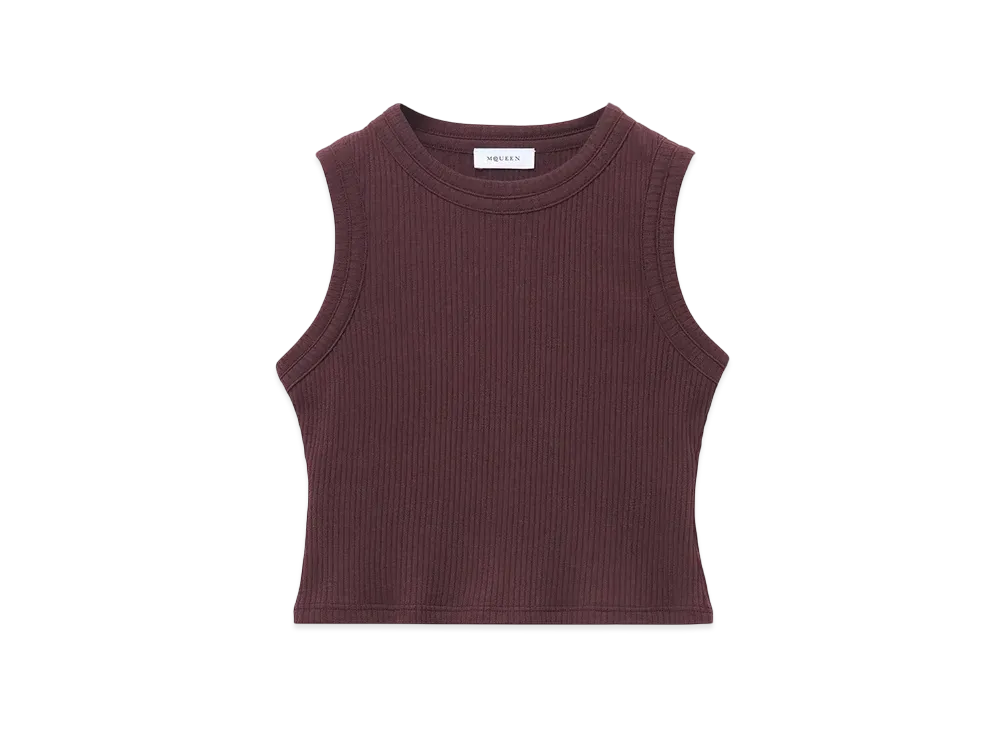Alexander McQUEEN Tank Top "Burgundy"