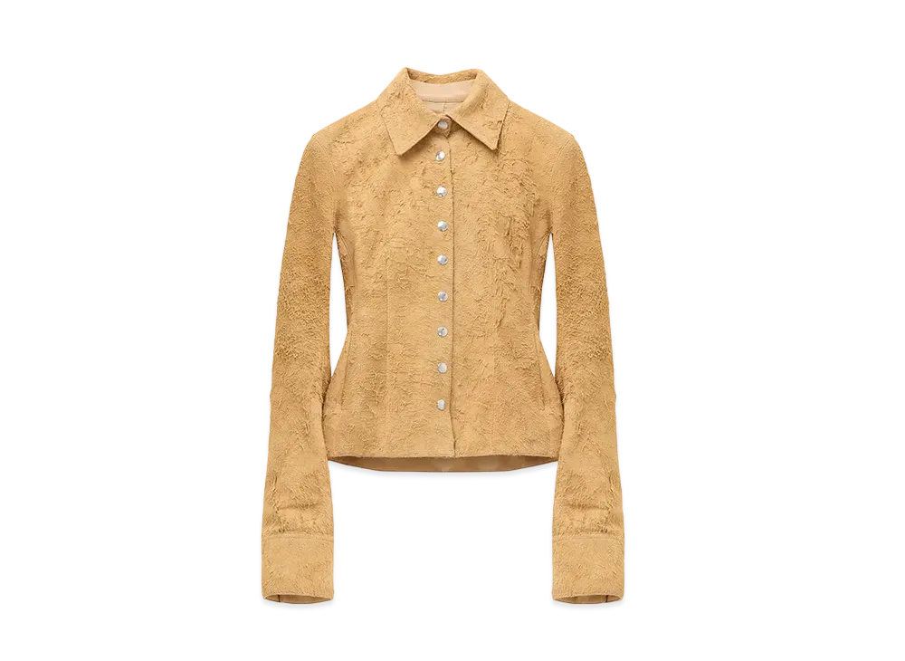 Alexander McQUEEN Suede Jacket "Sand"