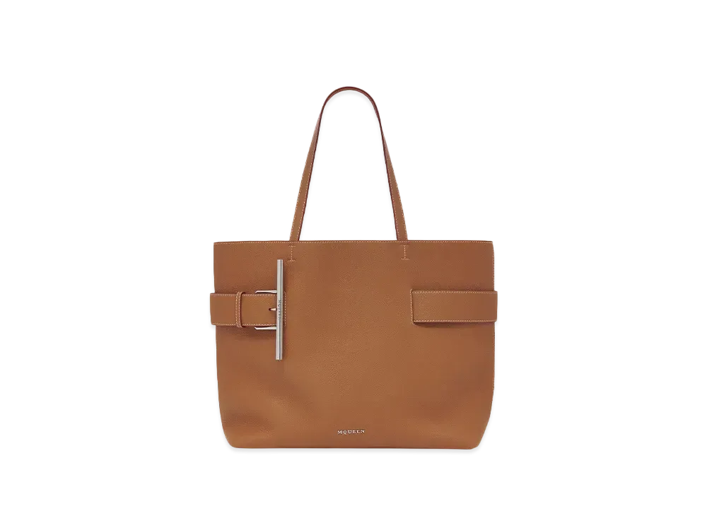 Alexander McQUEEN T-Bar Sling Shopper "Tan"