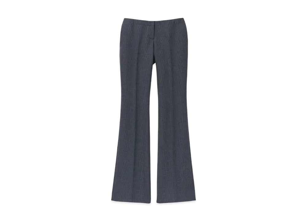 Alexander McQUEEN Prince Of Wales Bootcut Pants "Black/DarkGray"