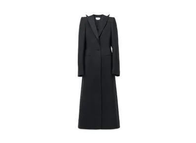 Alexander McQUEEN Single-Breasted Coat "Black"