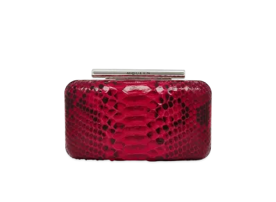 Alexander McQUEEN T-Bar Box Clutch "Fuchsia"