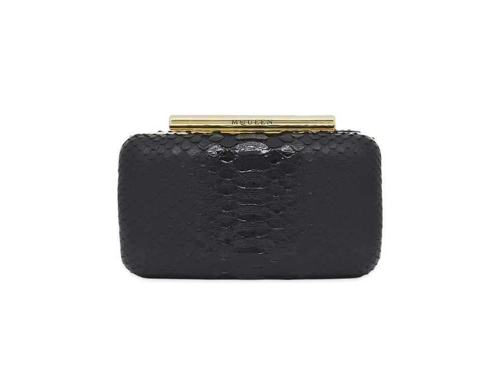 Alexander McQUEEN T-Bar Box Clutch "Black"