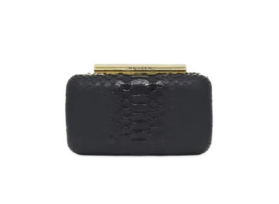 Alexander McQUEEN T-Bar Box Clutch "Black"