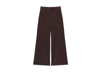 Alexander McQUEEN Wide Leg Pants "DarkBordeaux"