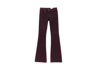 Alexander McQUEEN Overdyed Bootcut Jeans "Bordeaux"