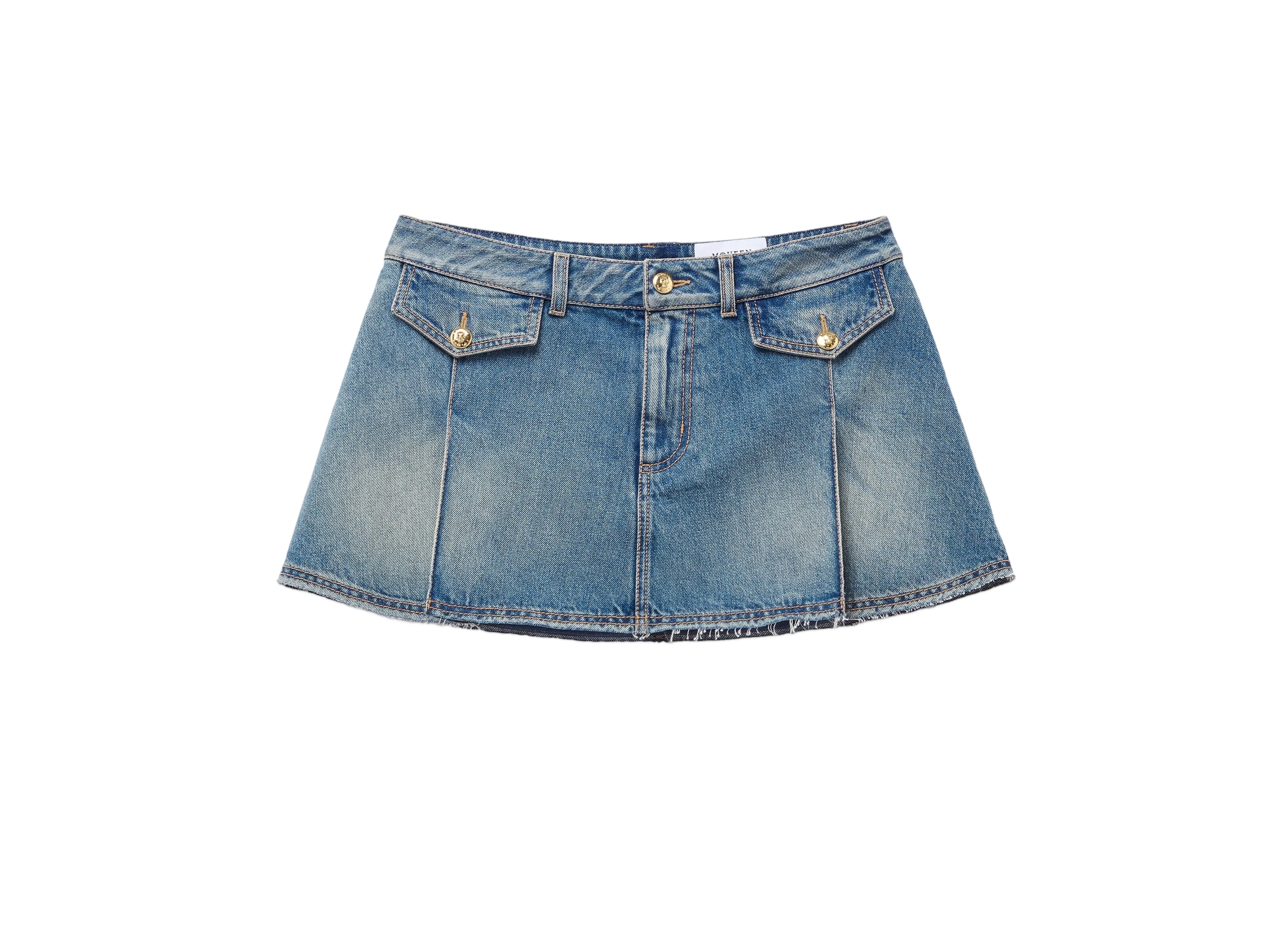 Alexander McQUEEN Denim Miniskirt "StornWashed"