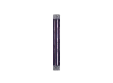 Alexander McQUEEN College Stripe Scarf "Navy/Bordeaux"