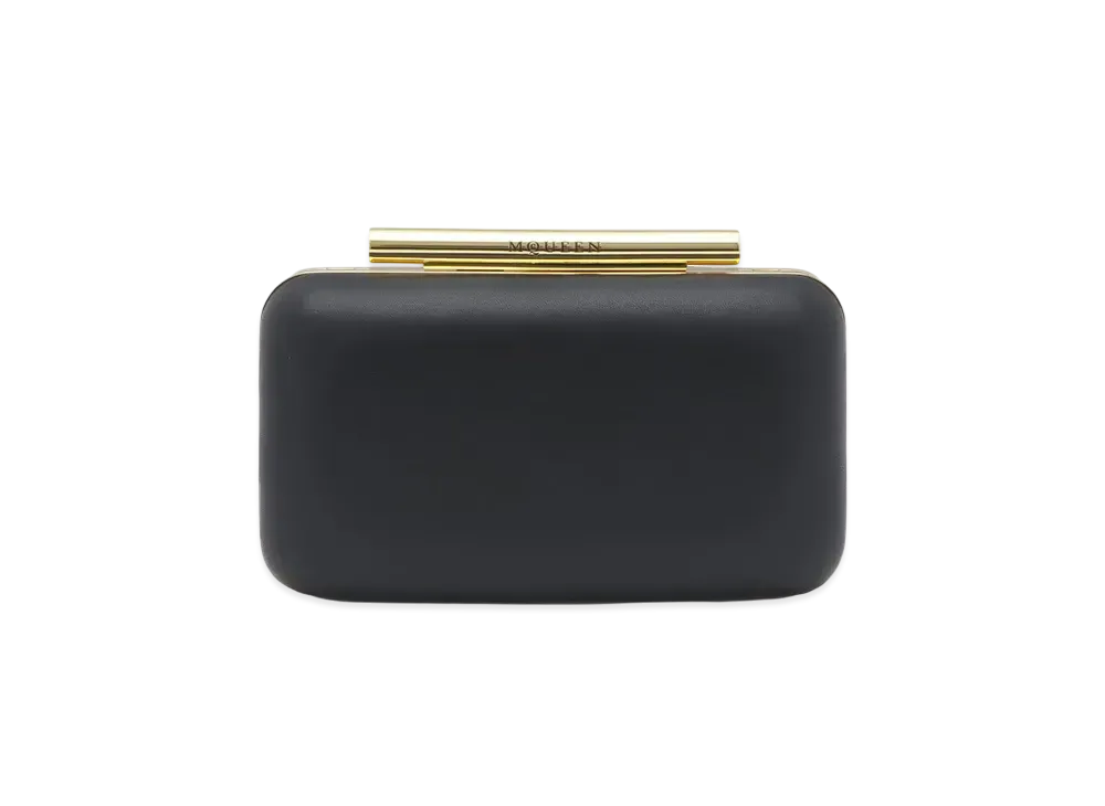 Alexander McQUEEN T Bar Box Clutch "Black"