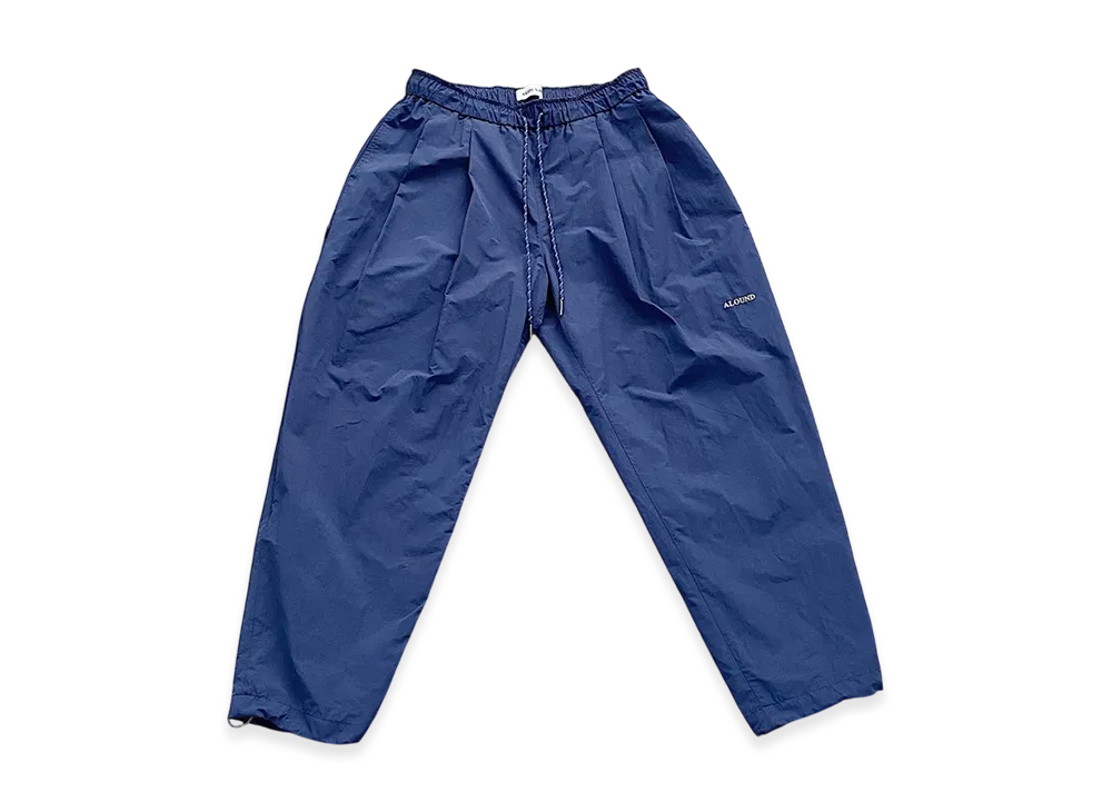 ALOUND Twotuck Tapered Nylon Pants "Navy/White"