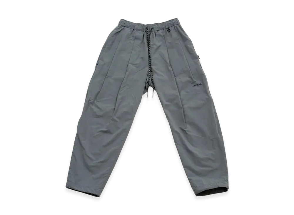 ALOUND Twotuck Tapered Nylon Pants "Grey"